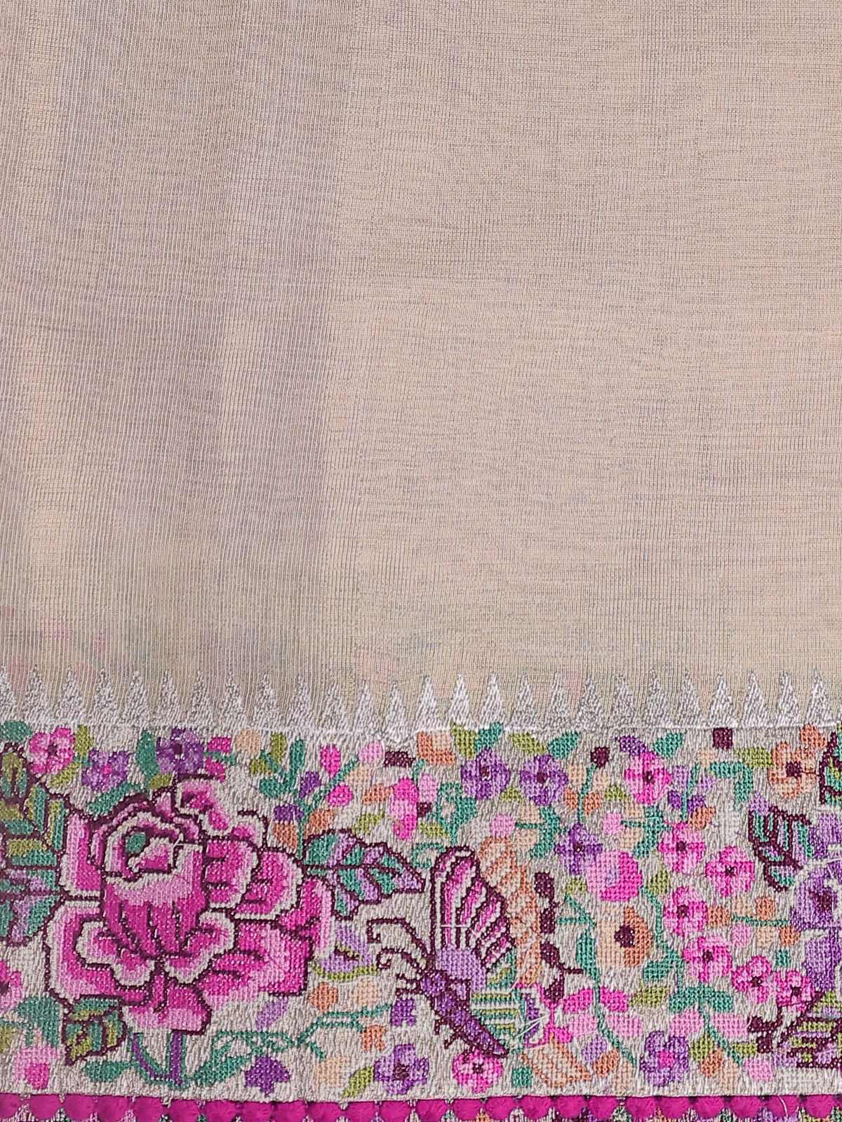Pink Organza Silk Saree - Image 4