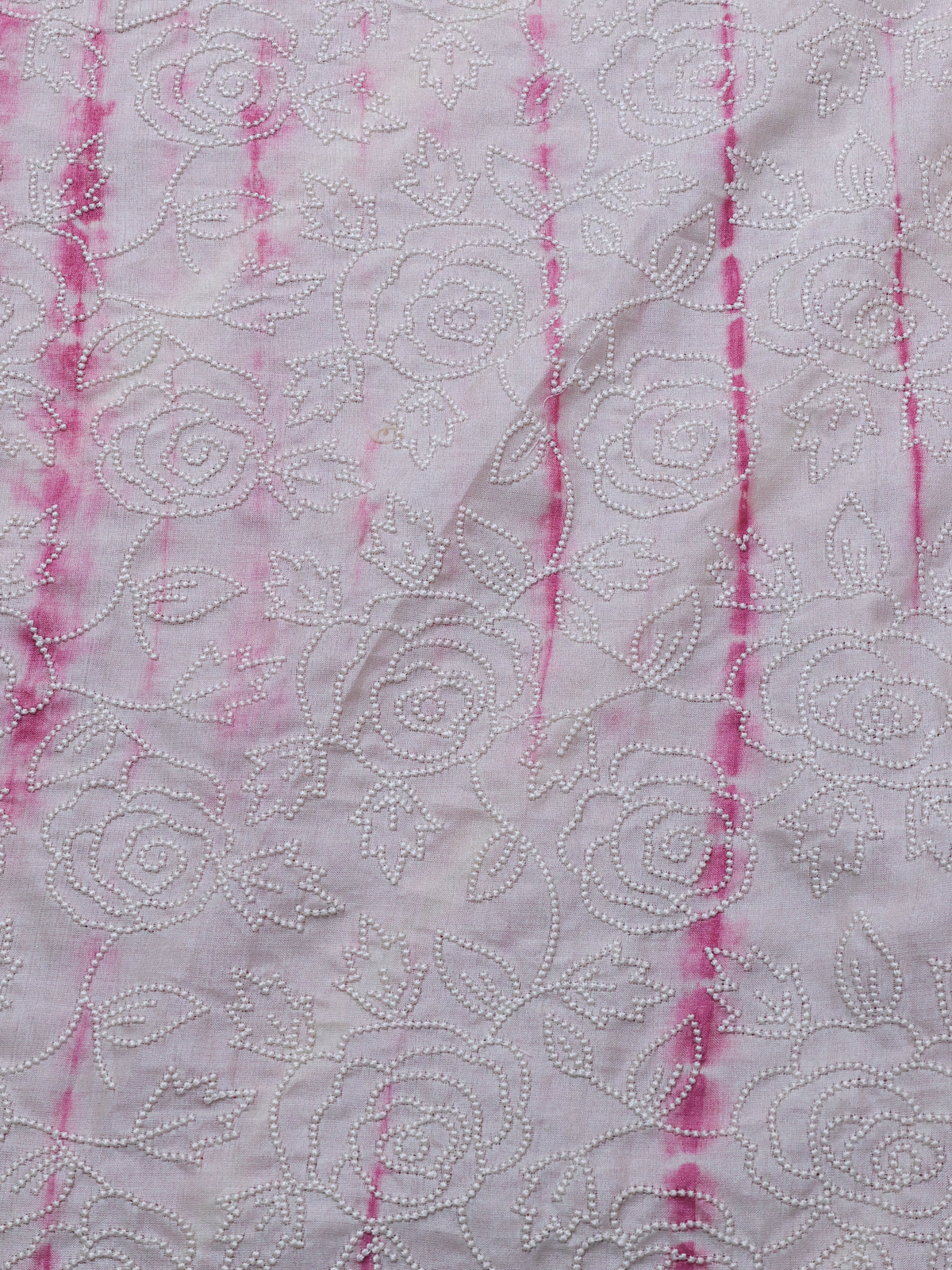 Pink Tussar Silk Saree - Image 4