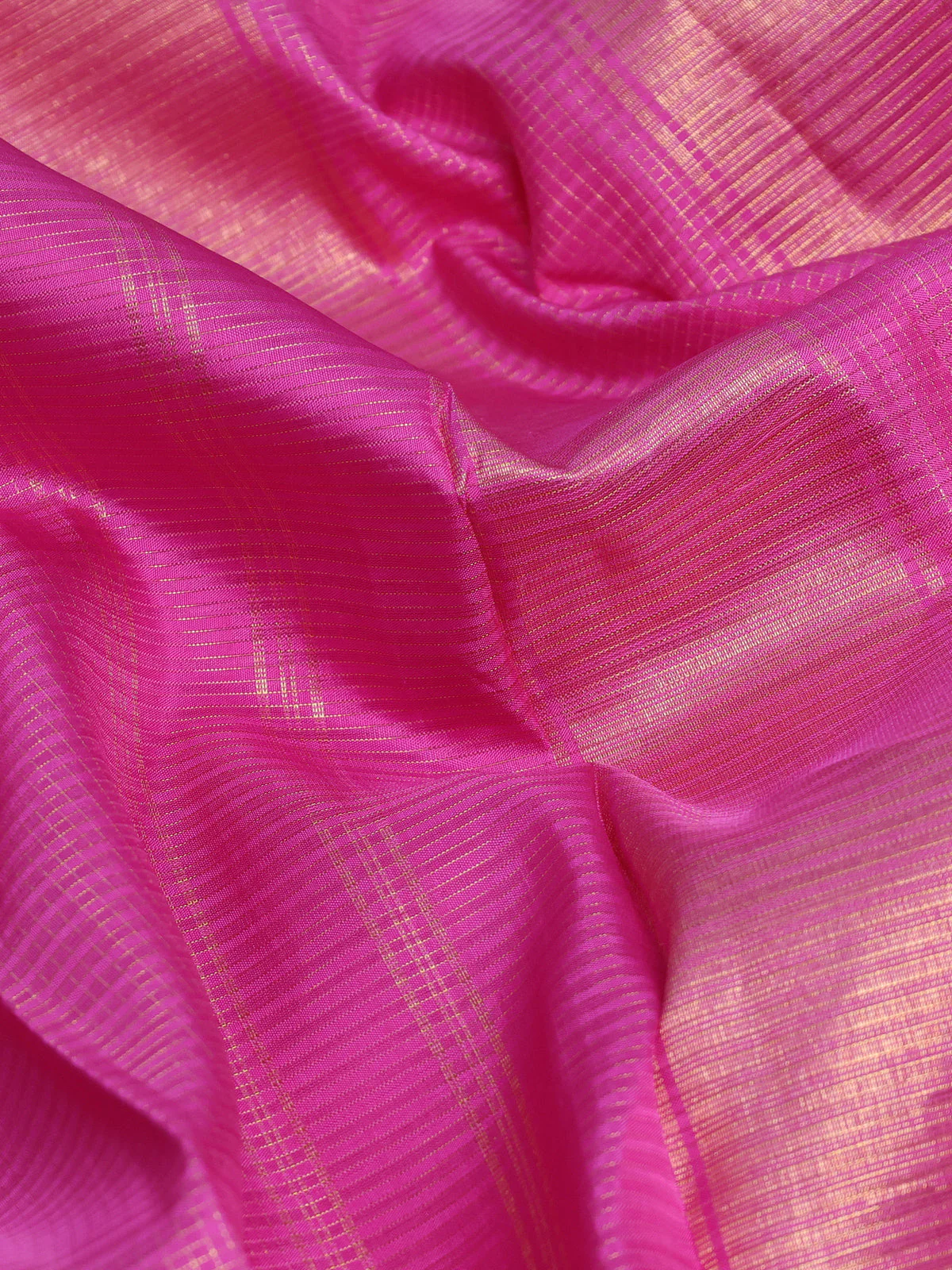 Pink - Yellow Kanchipuram Silk Saree - Image 3
