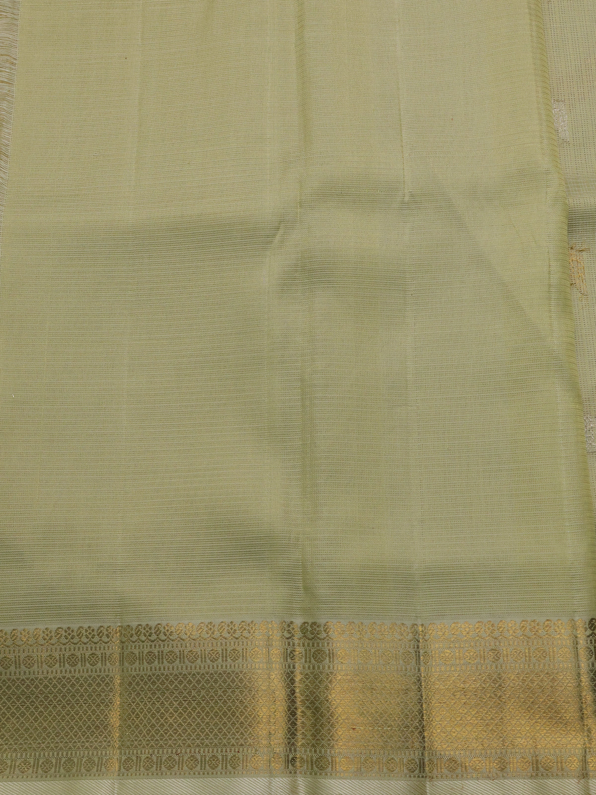 Pista Green Pure Kanchipuram Kota Saree - Image 4