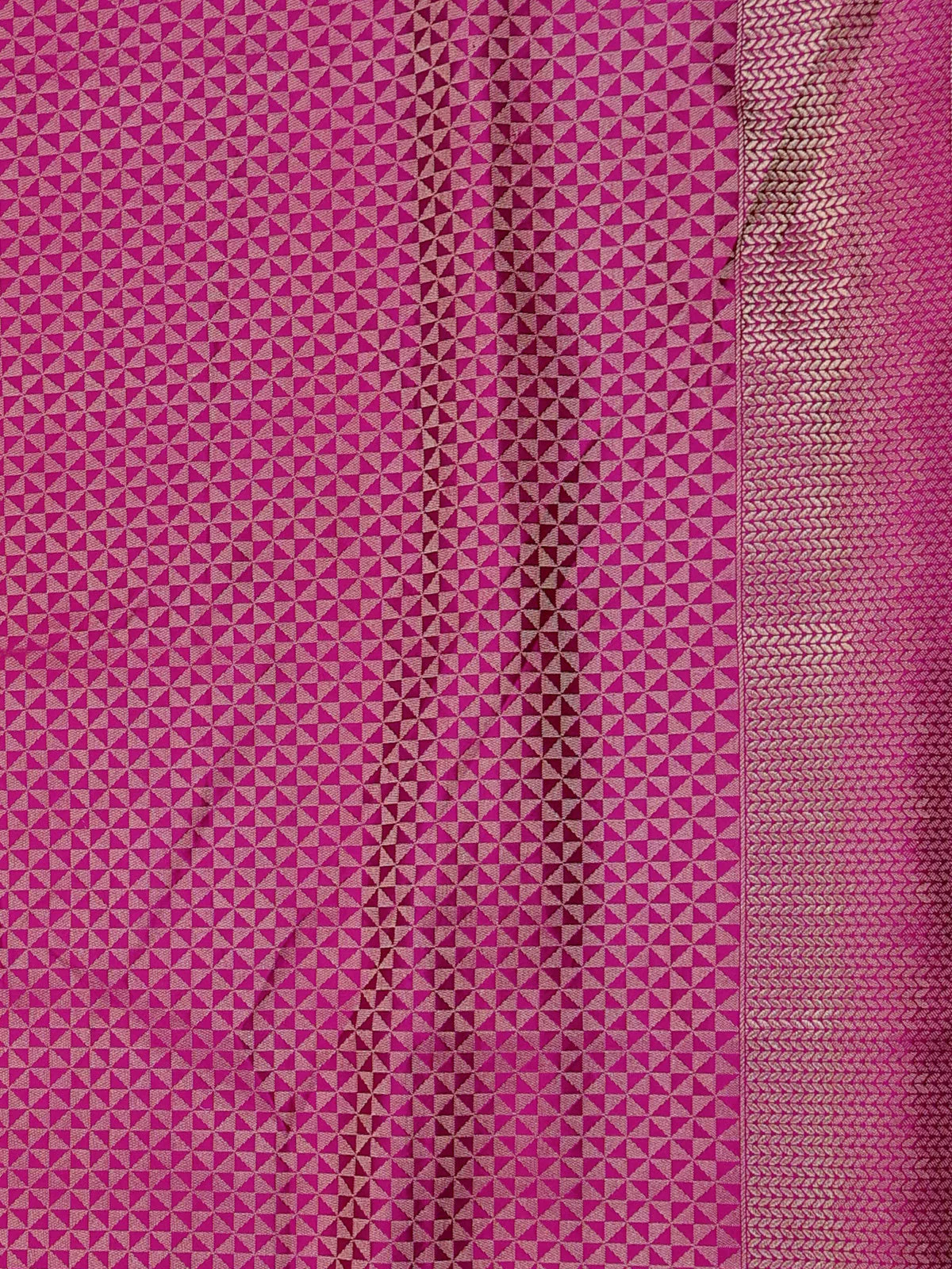 Purple Banarasi Tanshoi Silk Saree - Image 3