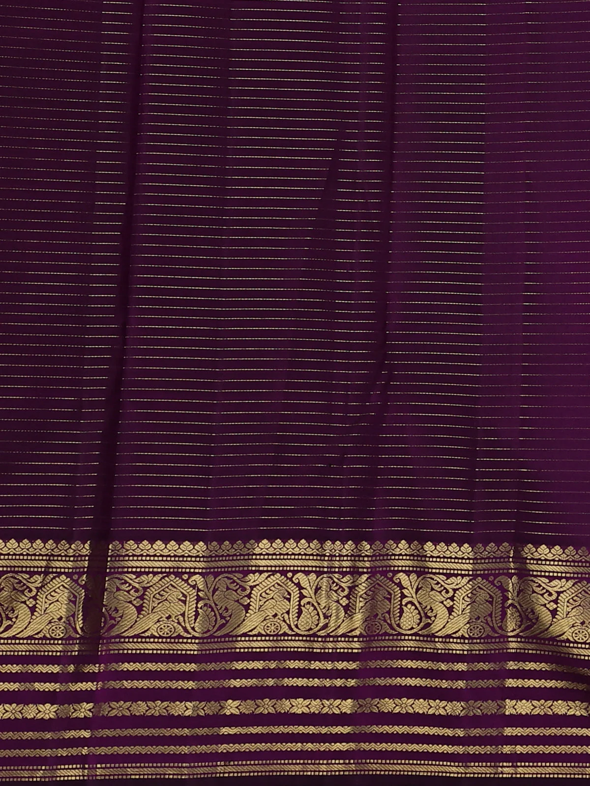 Purple Kanchipuram Silk Saree - Image 4