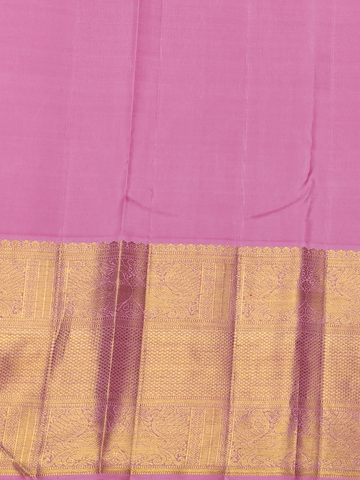 Red-Pastel Pink Pure Kanchipuram Silk Saree - Image 4