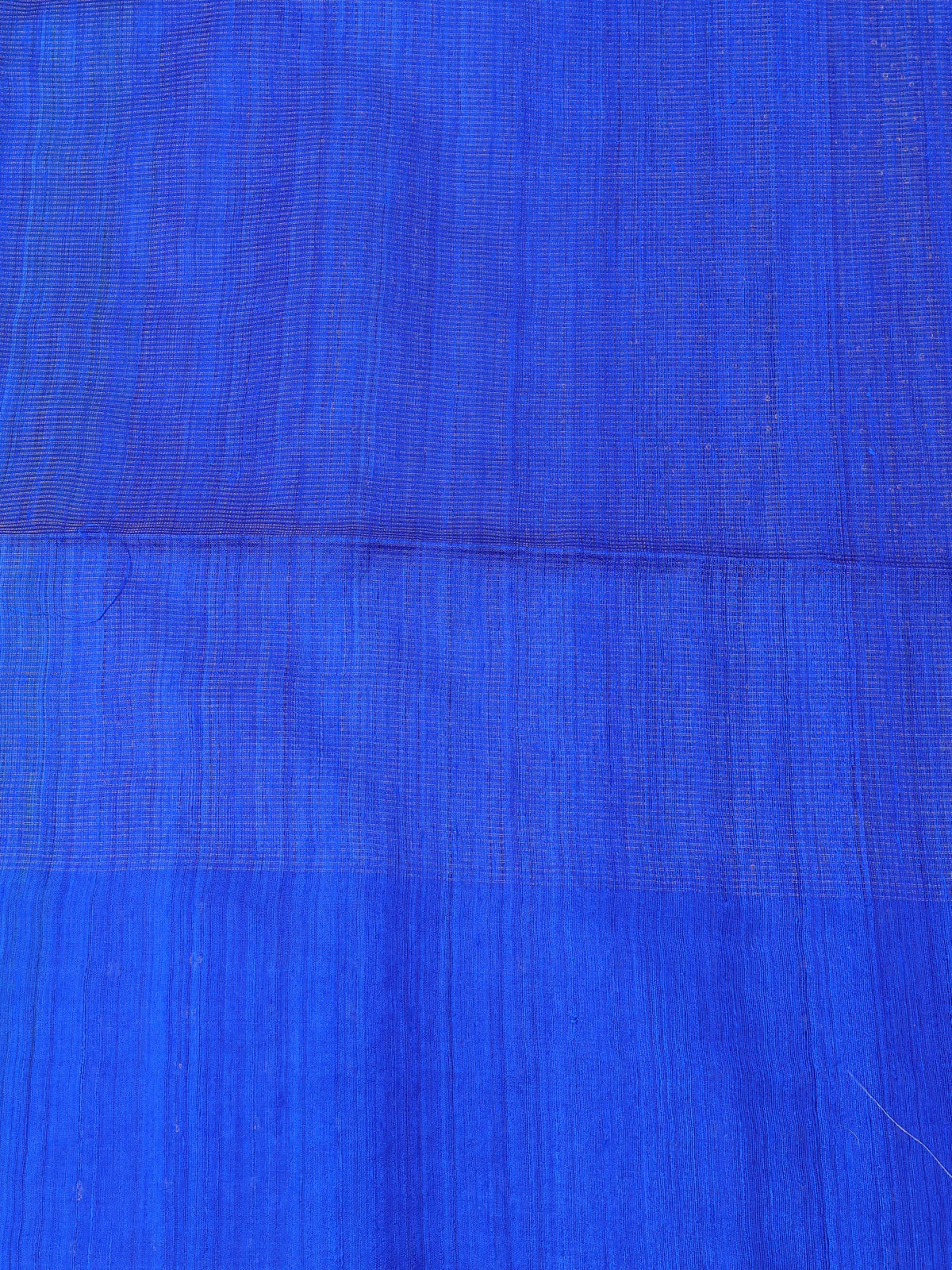 Royal Blue - Green Muslin Organza Saree - Image 4