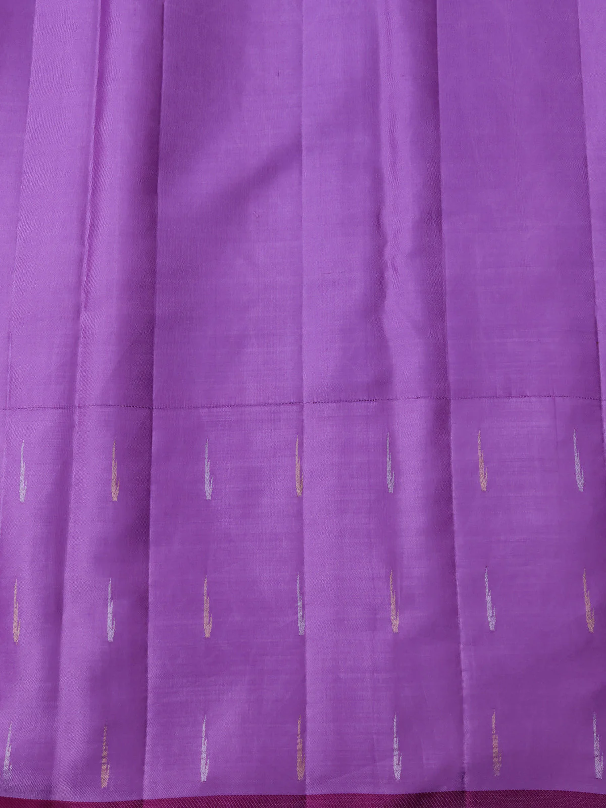 Sky Blue- Purple Pure Kanchipuram Silk Saree - Image 4