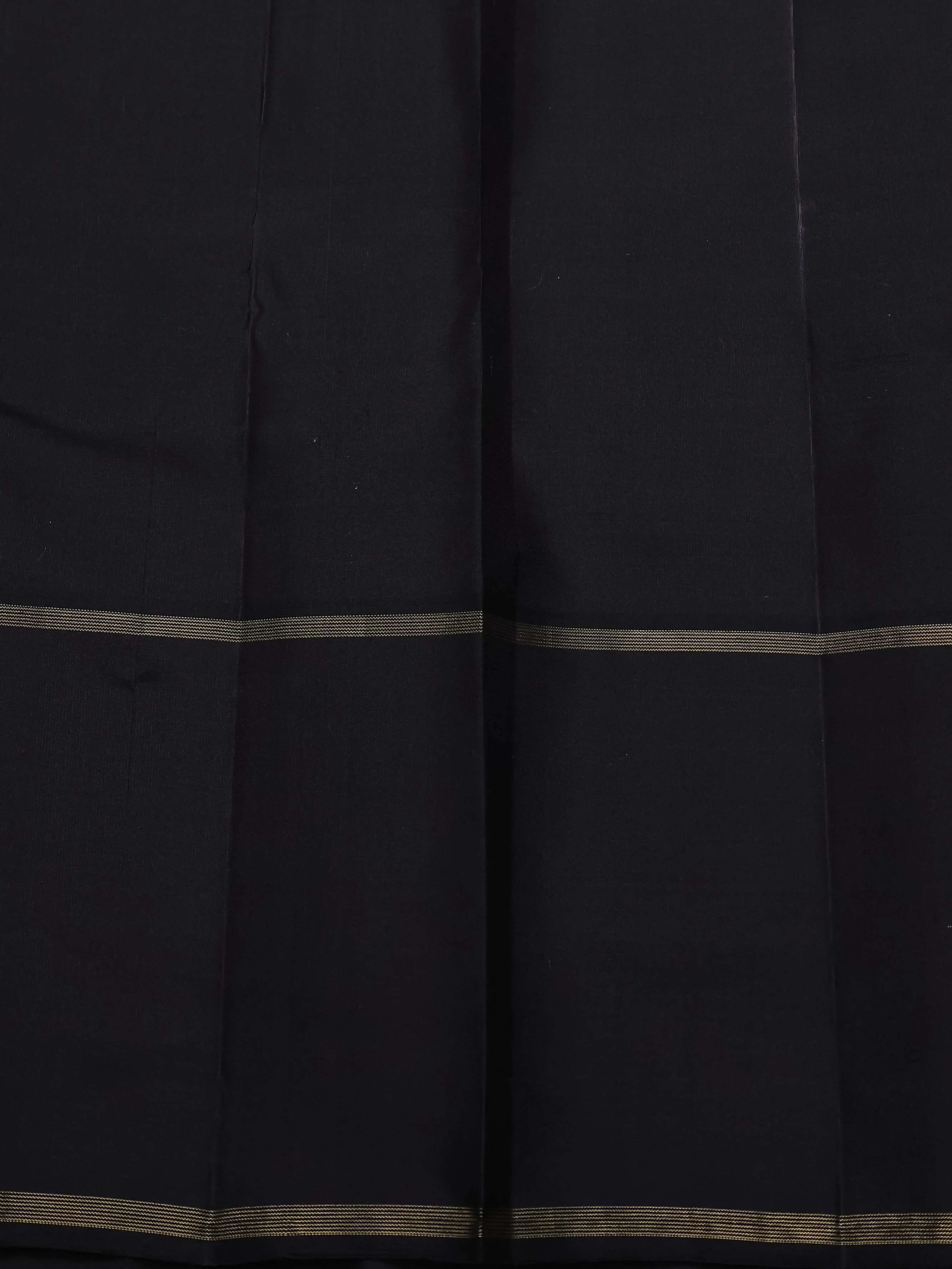 Teal Green-Black Kanchipuram Silk Saree - Image 5