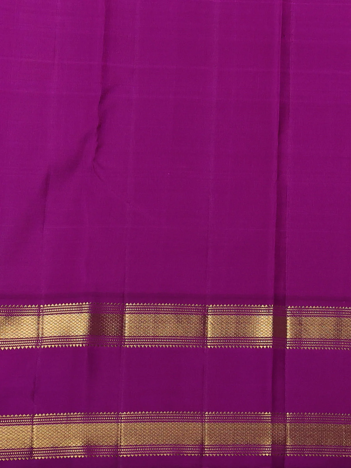 Teal Green-Purple Pure Kanchipuram Silk Saree - Image 4