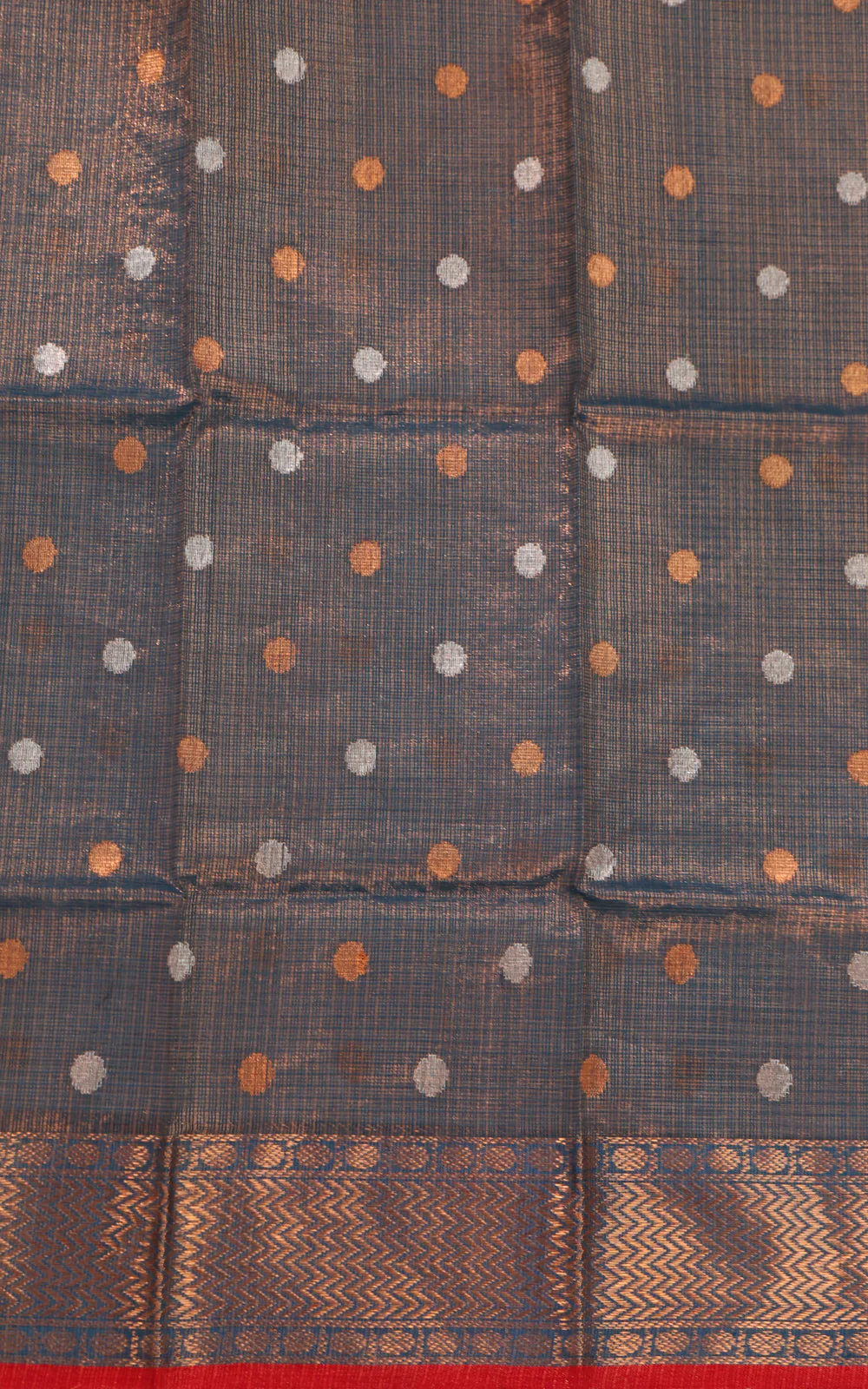 Gold Tissue Zari Kota Saree With Mina Weaves - Image 6