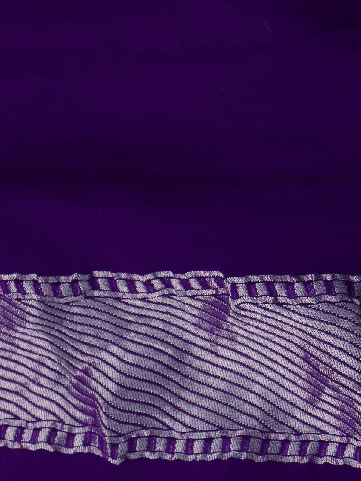 Violet Banarasi Georgette Saree - Image 4