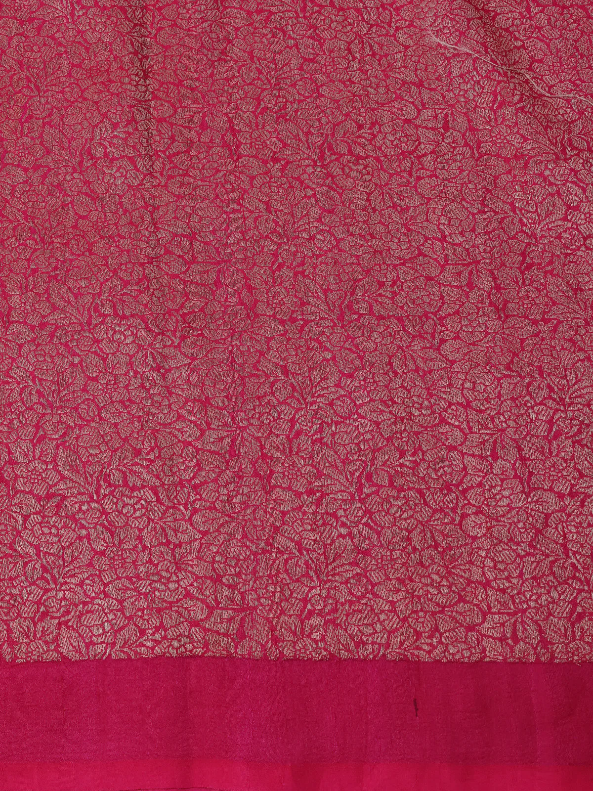 Violet-Pink Banarasi Khaddi Tussar Saree - Image 4