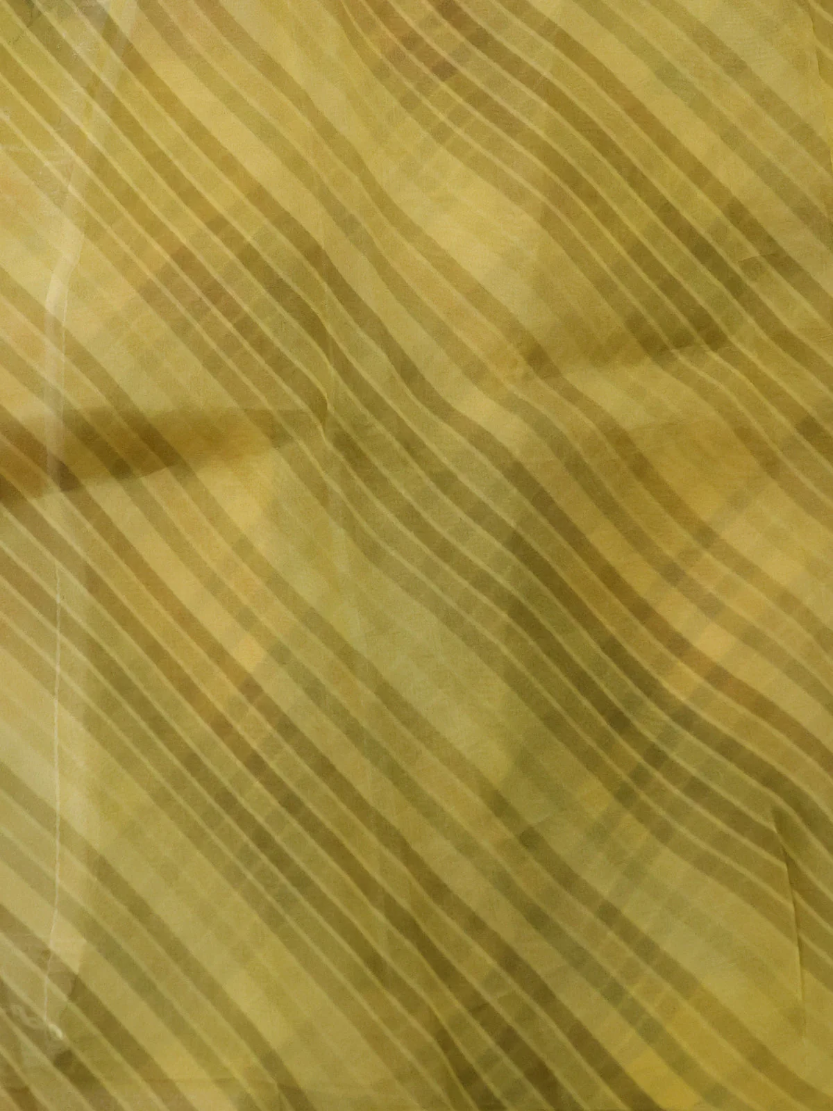 Yellow Organza Silk Saree - Image 4