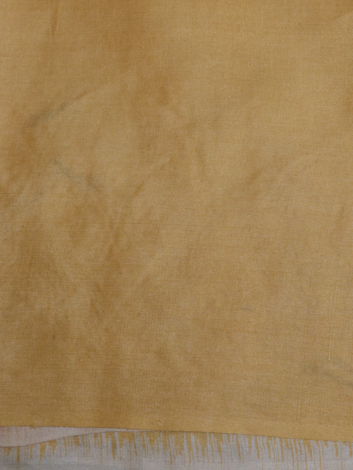 Yellow Pure Tussar Silk Saree - Image 4